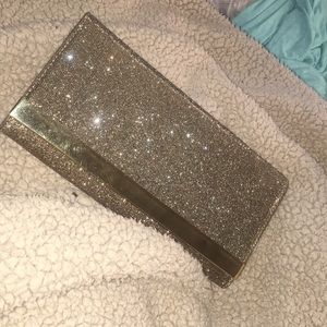 Brand New Sparkly Aldo Gold Clutch